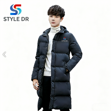 스타일닥터 후드 도톰 남여공용 패딩 따뜻하게 롱패딩 솜옷