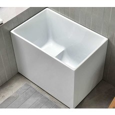 사각 아크릴욕조 프리스탠딩 욕조 호텔 이동식 반신욕, 10. 좌석이 있는 1.4m 깊이의 욕조