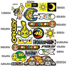 摩托車貼紙 電動汽車貼花 頭盔改裝飾貼 防水創意個性貼紙, 1個, 款式6