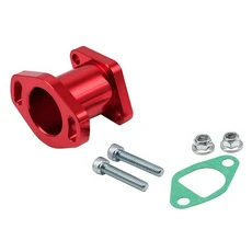 오토바이 카뷰레터 유니버설 인테이크 매니폴드 파이프 인렛 혼다 VM22 PZ19 PZ26 GX120 GX160 GX200 YX125, 02 RED