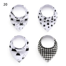 구미 물수건 아기 턱받이 아기 턱받이 벨벳 면 삼각 수건 모유 용품 봄 가을 스타일, 스 무 칸