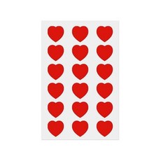 하트스티커(3012_6매입) 만들기 꾸미기재료 스티커 got+228xm, 본상품선택, 파랑, 본상품선택