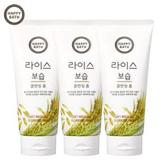 해피바스 라이스 보습 클렌징폼 200ml, 200g, 3개