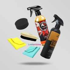 AD 오토브라이트 레더클린즈 가죽 세정제 쇼파 시트 크리너 소파 청소 얼룩 제거, SET 03, 1개, 500ml