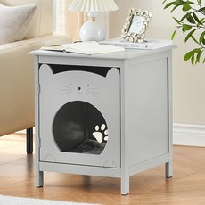 GAOMON 침실용 나이트 스탠드 침대 옆 테이블 보관 캐비닛 나무 상단이 있는 가구 거실 기숙사 사무실용 싱글 도어가 엔드 톨 스탠드 (B-그레이), B-그레이, 1개