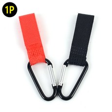 캠핑 벨크로 캠핑 다용도 연결고리 비너형 걸이, 색상, 1개, 레드