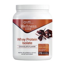 라이프익스텐션 웰니스 코드 WPI 초콜릿맛 프로틴 파우더 437g, 1개