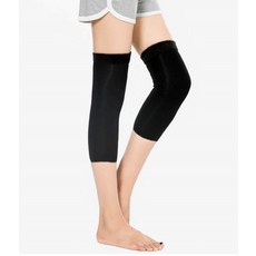 여자 데일리 따뜻한 기모 쫀쫀 무릎 보정 보호대 아대 ko9+98123SA, 블랙