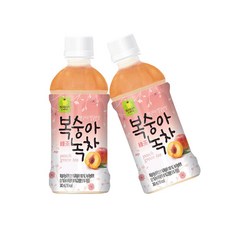 웰그린 스위트카페 복숭아녹차 340ml x 20PET, 20개