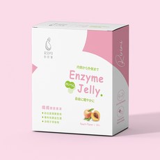 日日縻 纖纖酵素果凍-水蜜桃風味 促進腸道蠕動 改善消化 獨立包裝方便攜帶, 1套, 15份