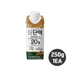 빙그레 더단백드링크 250ml 드링크커피 단백질드링크/우유단백질/단백질보충, 1개