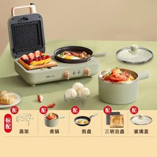 다기능 멀티 토스터기 조식 메이커 가정용 아침 식사 Bear 샌드위치 아침 식사 기계 주방 전기 요리 냄비 비 스틱 계란 프라이어 다기능 4 대 1 토스터, F.KR, 11) KR - A