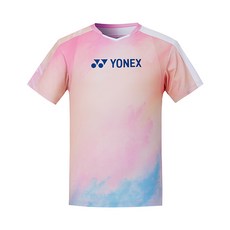 YONEX 男款羽毛球短袖T恤 221TS011M 粉紅色