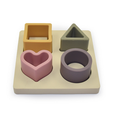 casa drawing 矽膠拼圖塊, 米色