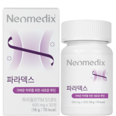 [공식판매처] 네오메딕스 파라덱스 파라돌린 파라다이스 그레인 알파CD, 1개, 30정 1개, 30정