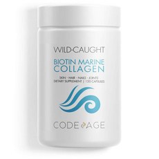Codeage 生物素海洋膠原蛋白膠囊, 120顆, 1罐