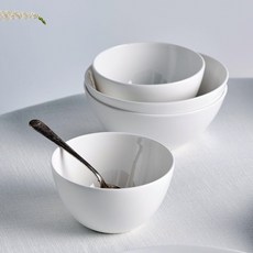 한국도자기 화이트블룸 공기 대접 세트, 공기 2P + 대접 2P, 1세트