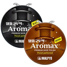 말표 구두약 캔 40g (블랙/브라운) 1+1, 블랙+브라운, 1세트