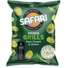 SAFARI 馬鈴薯烤脆片 酸奶油洋蔥風味, 60g, 1個