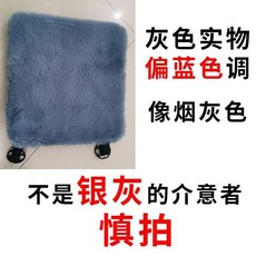 加厚保暖汽車副駕駛腳墊 柔軟毛絨 實用禮物, 灰色 超軟毛絨車載腳墊 女朋友專屬