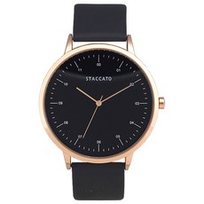 스타카토 커플 가죽시계 원형 심플한 디자인 남자선물 시계 남자 손목시계 원형 가죽시계 ST-576M