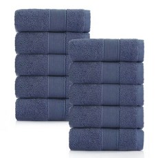 록신 호텔수건 타월 코면사 부드러운 540GSM 40수, 10개, 네이비 블루 10개, 네이비 블루