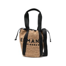 에르마노피렌체 미디엄 로고 버킷 백