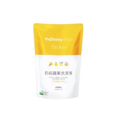 媽咪小站Mammyshop 奶瓶蔬果洗潔液，溫和配方，有效洗淨奶瓶及蔬果殘留物，多種包裝可選，給寶寶最安心的呵護, 1個, 600ml