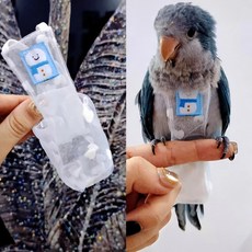 夏網紗透氣鸚鵡尿不濕 立體款固定肩帶可調節, 1個, 雪人款,月輪型號