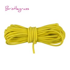 BRISTLEGRASS 도매 50 야드 2.5mm 라운드 Elastics 코드 고무 밴드 스트레치 문자열 DIY 바느질 트림 헤어 타이 로프 쥬얼리 만들기, 레몬, 1개
