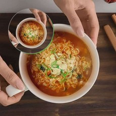 쌍문상회 컵라면접시 죽그릇 요거트볼 손잡이볼 시리얼그릇 빙수그릇 도자기 간식볼 스프볼 요거트그릇 손잡이그릇 스프그릇 40872EA, 본차이나 라면기 1p