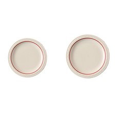 시라쿠스 쉐난고 카디날 버건디 레드 17cm접시 14cm접시, 2개, 쉐난고카디날