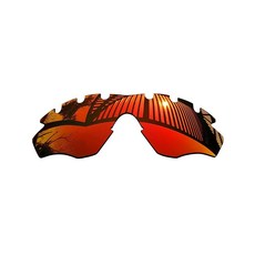 MYCOURAG 오클리 RadarLock Path 통기성 OO9181 선글라스 프레임용 UV 보호 교체 렌즈 - HD 투명 비편광 275043, 파이어 레드 미러 코팅 편광