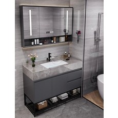 욕실 하부장 세면대 세면기 화장실 스탠드형 세라믹, 1_세라믹세면대+거울수납장(옵션사진참조), 1개