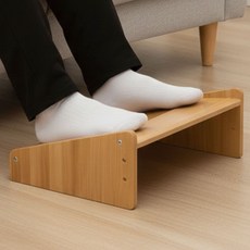 마켓리브 각도조절 대나무 책상 발받침대, 원목