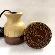 第四代溫灸罐經絡能量儀：發熱陶瓷溫灸罐，漢灸儀刮痧，自由旋轉控溫設計, 1個, 第三代太極溫灸罐