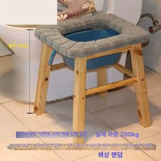 좌욕기 의자 변기 원목 간편한 화장실 등받이 체어 욕실, 조립 40강화변기두꺼운 매트 1개미끄럼, 1개