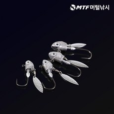 앵글러 인쇼어 블레이드 지그헤드 축광아이 바다 루어 낚시, 1개