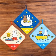 미피 고리타올 3장세트 모험 28*28cm, 1세트, 블루외