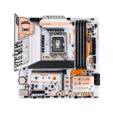 COLORFUL COLORFIRE B760M-MEOW WIFI D5 ORANGE STCOM 메인보드