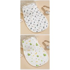 愛兒寶 六層紗布睡袋 嬰兒防踢被 透氣吸汗四層泡泡紗背心式蘑菇寶寶睡袋