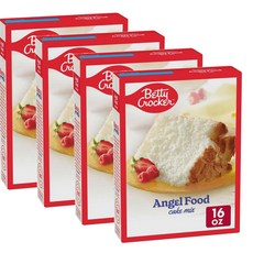베티크로커 엔젤 푸드 케이크 믹스 Betty Crocker Angel Food Cake Mix, 453g, 4개