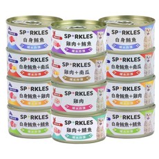 Sparkles 超級SP 補水炸彈湯罐24罐組70g 貓咪補水聖品 挑嘴貓最愛, 1個, 白身鮪魚+鯖魚,超取限一箱