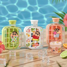 짱구 공식라이센스 얼음틀 텀블러, 1세트, 핑크