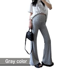 닥터원베리 임산부 바지 부츠컷 도트 스타일 임부복 초기부터 만삭까지