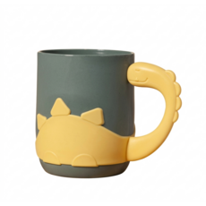 최본 공룡 물컵, 450ml, 1개, 옐로우