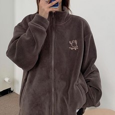 데일로엔 여성 고스트 후리스 집업