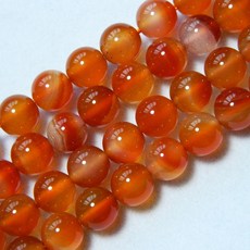자연 붉은 Carnelian 4mm 6mm 8mm 10mm 마노 부드러운 라운드 스톤 루즈 비즈 쥬얼리 만들기 DIY 팔찌 목걸이 스트랜드, 6mm 62beads 1strand, 1개