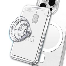 맥세이프 카드 지갑 2장 수납 스마트톡, 1개, 투명