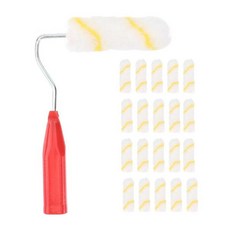 페인트롤러봉 스폰지 페인팅 브러시 소형 롤러 스텐롤러, Assorted Color, 1개